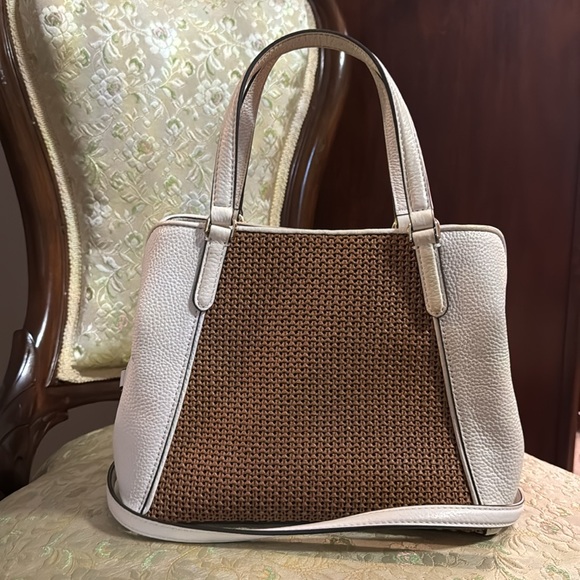 Kate Spade Bag cream and brown. Cross body, pebbled leather - Picture 3 of 9